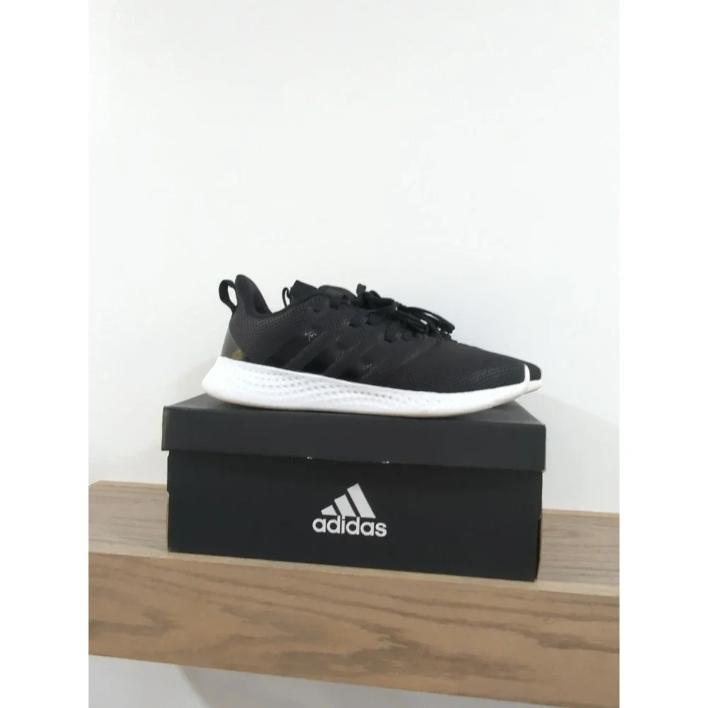 Adidas Puremotion Womens 9 Running Shoes Black White Sneakers FY8233